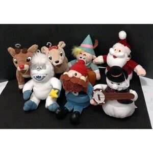 RUDOLPH THE ISLAND OF MISFIT TOYS Stuffed 7 FIGURE PRESTIGE